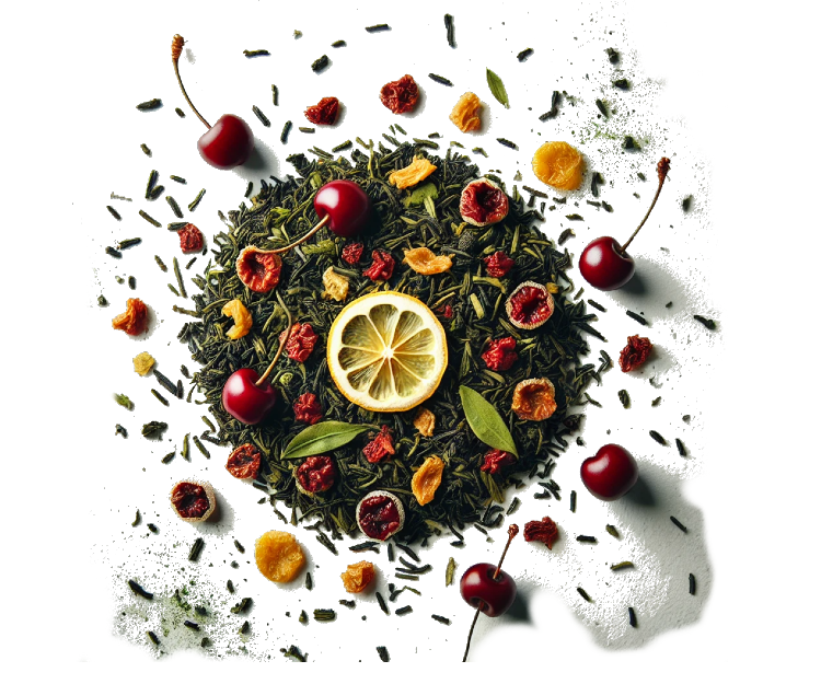 Zielona herbata z wiśnią i cytryną
(cena za kilogram)