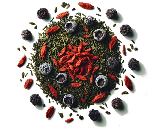 Zielona herbata z jagodami goji i acai
(cena za kilogram)